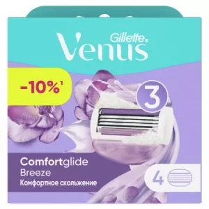 Сменные кассеты для бритья Gillette Venus ComfortGlide Breeze (4 шт) 7702018886401